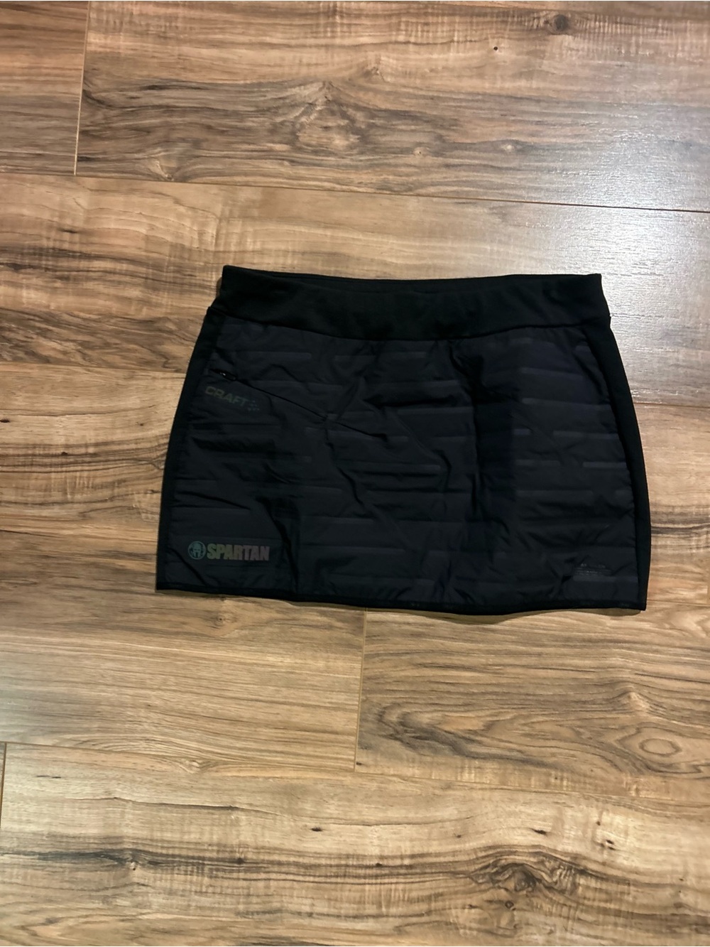 Craft Spartan  Black Quilted Mini Skirt